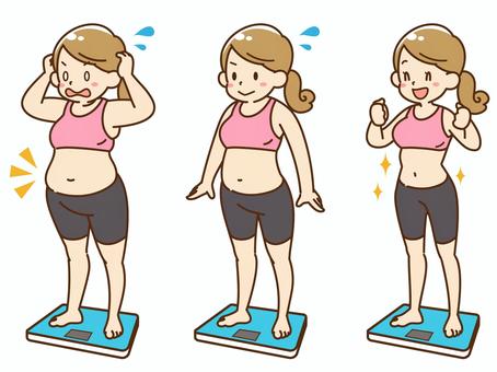 ダイエットをしている女性