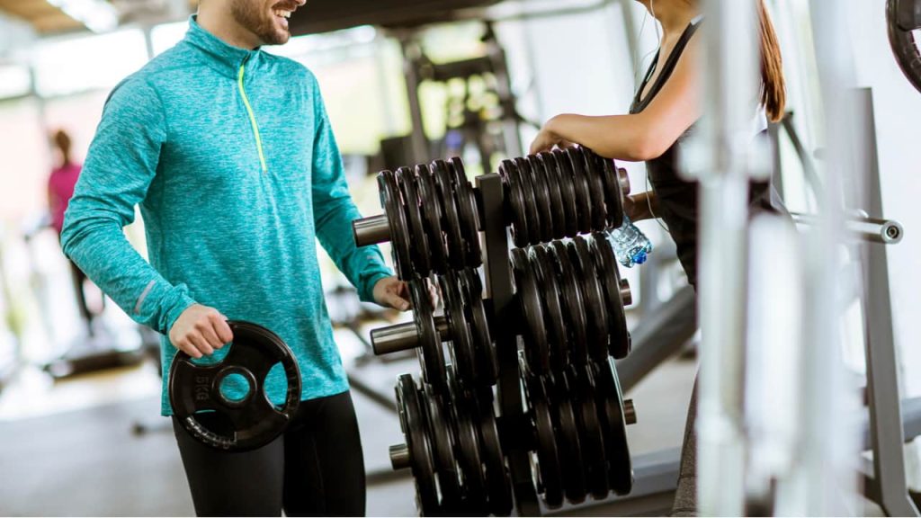 筋トレをする様子